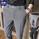 ROMON men's casual trousers spring, autumn and winter 2025 new Korean style trendy slim fit nine-point suit trousers 723 dark gray nine-point pants 29 (2 feet 2 suitable for 98-110Jin [Jin equals 0.5 kg])
