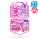 Little Doctor Toy set para niños jugando a la casa Caja de medicina de simulación de niña Suena y versión ligera Estetoscopio de inyección de bebé 589 Red Medical Equipment Set