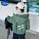 Disney boys' jacket children's spring hooded thin top boys' cool cool jacket new style little boys' clothes spring and autumn green 90 cm