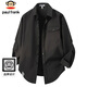 Big Mouth Monkey (Paul Frank) Chemise à manches longues Spring et automne de travail en vrac de travail masculin