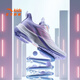 Anta-Kinder-Turnschuhe Mädchenschuhe 2025 Sommer- und Herbst-Neuprodukt Mesh Atmable Knopfknopf Stoppeln Wasserstoff-Laufschuhe [Sommerstil] Weiß/süßes Pulver/frisch lila 5509-1 37 Fuß Länge ca. 23,5 cm