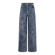 Dzzit Disu [Pop Mart Joint Series] Jeans 2025 Frühling Neues Illustrationshose 3J1R6196T Dunkelblau XS