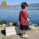 G.Duckkids Jungen kurzärmelig T-Shirt Sommer 2025 Neue Kinder Sommer hübsches Baumwoll-T-Shirt Boys Summer Street Frittieren Kleidung T [Burro-761] 120 cm