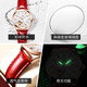 OLEVS Swiss certified brand watch women's fully automatic mechanical watch fashion temperament women's watch hollow women's watch gift OLEVS-6636-red skin white face