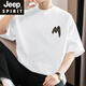 Jeep Spirit260g Американская футболка в супертяжелом весе мужская футболка с короткими рукавами с короткими рукавами с короткими рукавами