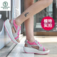 Woodpecker New Rocking Shoes 2025 Summer Fish-Bear Sandals Sports and Casual Women's Shoes Korean Style Heightening Thick Sole Sponge Cake Shoes Soft Sole 2717 Gray Red 35