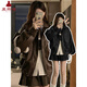 
Xia Yuyao Korean leather jacket for women 2025 Spring and Autumn New Short Jacket for Women Slimming Baseball Jacket Fashionable and versatile Coffee XL 110-120Jin [Jin equals 0.5 kg]