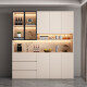 
Solid wood side cabinet high cabinet modern simple wall integrated dining storage cabinet living room wine cabinet entrance cabinet can be customized style 12240*40*220 solid wood ecological board