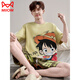 Cat Man (Miiow) großer Größe Pyjamas Herren Sommer Dünnes Kurzarm reines Baumwoll-Cartoon Teenager Student Personalisierte Herren-Heimkleidung Set Maroon DMY-6621 Katze und Maus m klein [80jin [Jin gleich 0,5 kg] -100jin [Jin gleich 0,5 kg]]