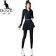 Kangaroo (DAISHU) yoga wear running sports suit for women 2025 new fitness wear badminton Pilates quick-drying clothes high-end sweatshirt white L