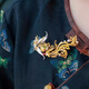 QUAMER gold store style phoenix wearing peony phoenix brooch new Chinese style national fashion retro phoenix brooch with coat phoenix wearing peony brooch