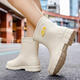 JCZS Bottes de pluie de qualité allemande pour tube à mi-bas pour femmes Nouveaux étanches et non-glissages à placer la semelle douce de Rider sans pistage Super doux pourpre 36