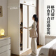 Quanyou Home Wardrobe Bedroom Sliding Door Modern Simple Furniture Small Apartment Clothes Storage Cabinet Sliding Door Wardrobe