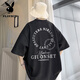 Playboy (Playboy) Aprikosenfarbe kurzärmeliges T-Shirt für Herren Sommerdünne Modelmark