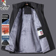 Woodpecker jacket men's cotton jacket men's jacket autumn and winter cotton jacket men's windproof waterproof plus velvet thickened feather jacket men dark gray XL (recommended 120-145 Jin [Jin equals 0.5 kg])