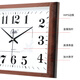 Combasi Wall Reloj Sala de estar Reloj Wall 2025 New Simple Creative Clock Fashionable Quartz Clock Office Hanger 6626 Wood Grain Black Simple