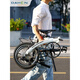 Dahang (Dahon) Mini Ultra Light 9 Velocidad Variable Plegable Bicicleta Estudiante Men y mujeres Adultos Bicicletas PAA693 Cloud de aire (blanco) 16 pulgadas