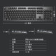 Logitech K845 Mechanische Tastatur Kabel gezeugt Gaming Keyboard Office Tastatur 104-Taste Klempner DIY Keycap E-Sports Chicken Eating Holiday Geschenk K845 Blue Achse-Ghost Walker
