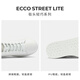 ECCO Herren Classic Vielseitiges vielseitiges Kuhläden leichter Luxus Casual Shoes Street 521304 Weiß/Kiesgrau 43