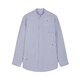 Sketch Herren-Kleidung 2025 Frühling Neues Produkt H-förmiges kariertes handbemalte lose Hemdkragen langärmeliges Hemd Casual 9p2210890 983 Blaues schwarz gestreiftes Gitter m