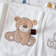 Kezhitu Pure Cotton Crib Storage Bag Hanging Bag Baby Bett Kopf Windeln Windeln Windeln auf der Bettseite des Bettschatzbärs (reines Baumwollsticker)