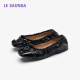 Lairsdan [Princess Princess] 2025 Spring and Summer New Fashion Lightweight Comfort Patent Leather Sheepskin Comfort Single Shoes Women 6M15901 Technology Silver SVK 37 (235mm)