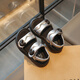 Han Dou Xiong Children's Princess Sandals 2025 New Summer Student Girls Baby Soft Soled Fashionable Middle-aged Girls Beach Sandals Silver Upgraded Model 34 Size Inner Length Approximately 20.9cm