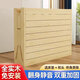 Bamboo solid wood bed household folding single lunch break bed for adult rental house 1 meter 5 double bed hard board simple bed [vertical version] 1.5 meters + thin mattress + pillow