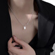 Xiangnan 999 sterling silver luck necklace 2025 new hot style light luxury niche design birthday gift high-end clavicle chain 999 silver luck necklace