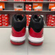 Nike (NIKE) basketball shoes women's shoes, new summer AIR JORDAN large children's shoes, shock-cushioning and wear-resistant mid-top sports and casual shoes AQ9214-006/black and red 35.5