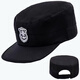 Mingyuegui new style security hat, property duty doorman, adjustable elasticity, four seasons flat top training hat, half mesh hat, black 56-60cm