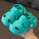 Kinderlochschuhe, Baby Haus im Freien in Innensandalen, Jungen und Mädchen weiche, rutschfeste Zehenschuhe und Hausschuhe, hellgrün 18, innere Länge 12,5 cm, größer