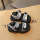 Han Dou Xiong Children's Princess Sandals 2025 New Summer Student Girls Baby Soft Soled Fashionable Middle-aged Girls Beach Sandals Silver Upgraded Model 34 Size Inner Length Approximately 20.9cm