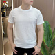
Woodpecker (TUCANO) designer summer ice silk texture embroidered round neck men's short sleeve fashionable half-sleeved versatile light luxury comfortable style 1105 white XL 120-135Jin [Jin equals 0.5 kg]