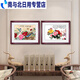 Junmohua Bloomsy New Chinese-style meter box distribution box decoration painting living room dining room hanging painting power switch box blocking the wall 15849 Flowing water makes money 10