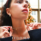 Authentic FEDOMA25SS gold and silver star color twisted chain detachable snake bone clavicle chain pendant necklace necklace gold star gold collar