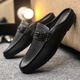 SERIE DE BELLE-TAKE marca Código roto Broken Código suave para hombres Zapatos de gorro bajo de cuero informal