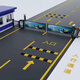 JPHZNB Werbung Channel Gate Gate Integrated Machine Community Access Control Lande Rod Zaun Airborne Gate Parkplatz Ladung Gate -Kennzeichen Identifikation 9901 Nummernschild -Identifikationsmaschine