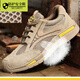 Delta Light Luxury Brand Isolierte Schuhe Anti-Smash und Anti-PUNKTURE-Arbeitsschutzschuhe modische atmungsaktive Arbeitschuhe Konstruktion Kuhlattenschutzschuhe 688 Khaki Atmungsaktives Modell 40