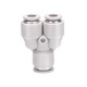 AirTac air pipe quick-in connector Y-type tee reducing diameter APW6-4/8-6/10-8/12-10 APW12-10