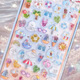 Pegatina de primer grado para niños pegatinas diamantes juguetes niños y niñas dibujos animados de alivio de cristal tridimensional