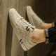 Changxiang huili masculin's chaussures 2025 Été Nouvelles chaussures plates à semelle douce Sports Sports Chaussures en cuir décontractées d'un pied pour porter des chaussures à la mode pour les hommes beige [la taille est petite, il est recommandé de prendre une taille plus grande] 40