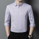 
JASONWOOD official authentic high-end brand men's long-sleeved shirt men's spring business casual middle-aged men's shirt blue plaid 9901 M /165 [Suggested 100-120 Jin [Jin equals 0.5 kg]]