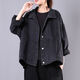 
AEMAPE black denim jacket for women spring and autumn versatile top 2025 new autumn clothes for women denim jacket loose denim clothes 9926# picture black S suggested 80--95Jin [Jin equals 0.5 kg]