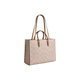 COACH蔻驰 Maggie现货Logo标志 帆布托特包Tote包购物袋单肩新品25新款 灰褐色 CY677-IMXI9现货 大号