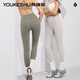 Pantalones de yoga de Youkeshu para mujeres pantalones de tiburón pantalones de protección solar frescos para frescura de verano y cintura alta, nalgas de elevación del vientre para que se vea las leggings adelgazantes