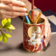 Zhu Bingren Tong Lu Wang Xianrui Pen Soporte de la escuela Crafts Estudio de la sala de estar Oficina de estudio práctico Desktop Lu Wang Xianrui Pen Pen Holder