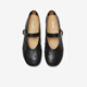 Bata Mary Jane Sheepskin Buch Frauen 2025 Spring Retro Gabing Muster Schafkinne weiche Einzelschuhe Auo01aq5 Black 38