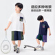 Zuoxi Boy Summer Set Children's 7A Antibacterial Cool Two-Piece Set 2025 New Boys Clothes Navy Blue 160