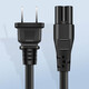 Repree eignet sich für Rigal Rigal RD-850/853/828/E1/B2/M1/I21/22 Projektor Netzkabel 805/810/816/B10/E21PRO Ladekabel [Schwarz] Nationales Standard-8-Word-Schwanzanschlag 1,5 Meter